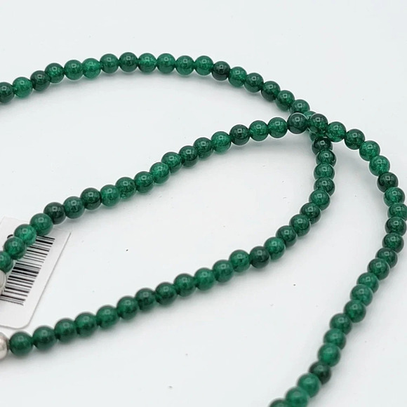 Malachite Beads 316 L Stainless Steel 1.75" Pendant 20" Green Quartzite Necklace - Picture 9 of 15